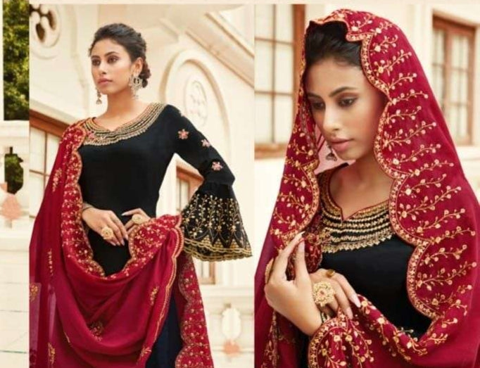 GHAZAL BY FIONA 23061 TO 23067 SERIES CHINON FULL STICHED SALWAR SUITS WHOLESALE 7 PCS