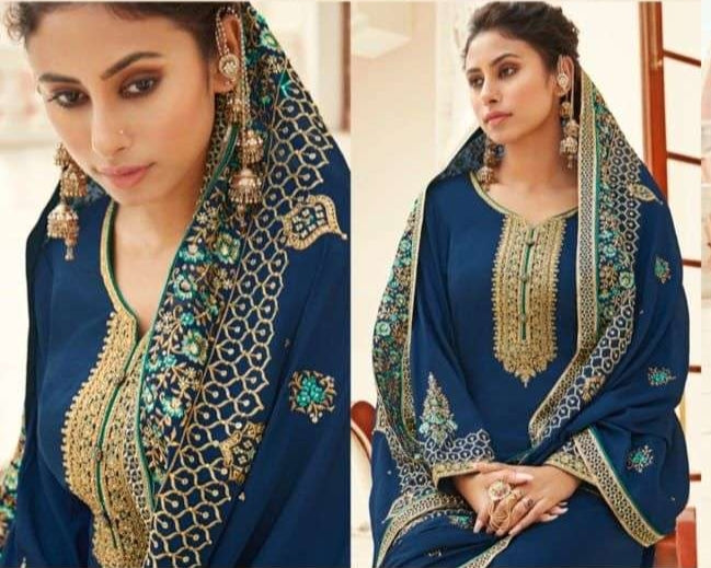 GHAZAL BY FIONA 23061 TO 23067 SERIES CHINON FULL STICHED SALWAR SUITS WHOLESALE 7 PCS