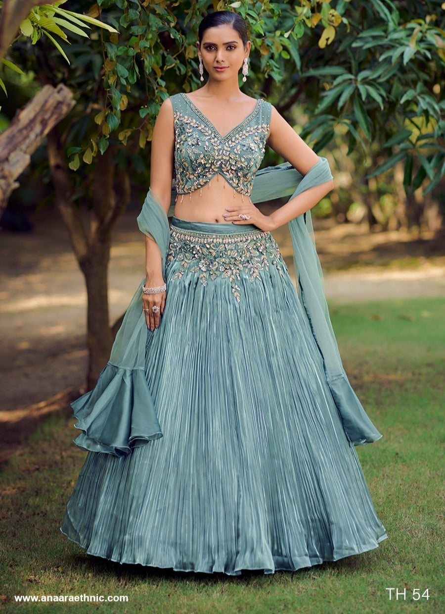 Wedding Designer Crop Top Lahenga Choli Collection