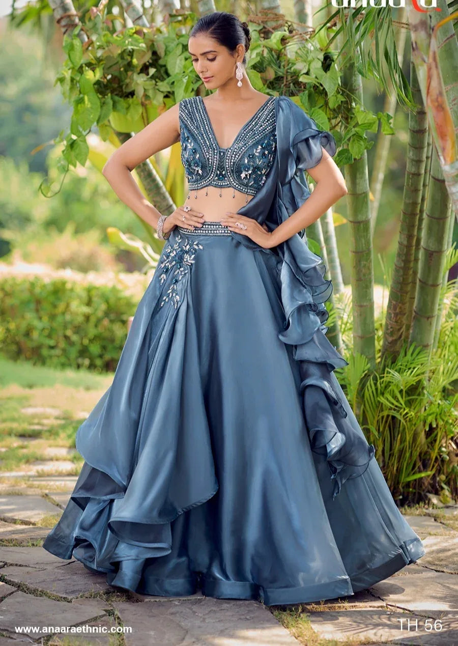 Wedding Designer Crop Top Lahenga Choli Collection