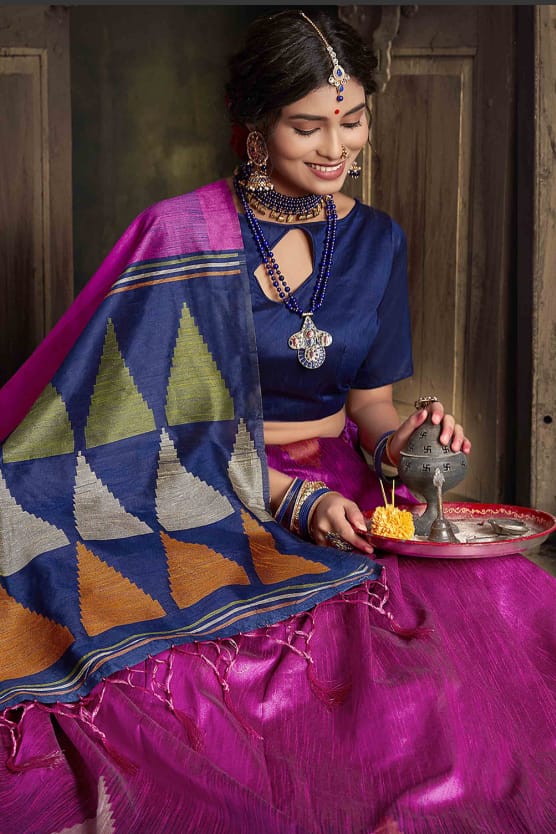 Beautiful Designer Handloom Raw Silk Weaving Saree
