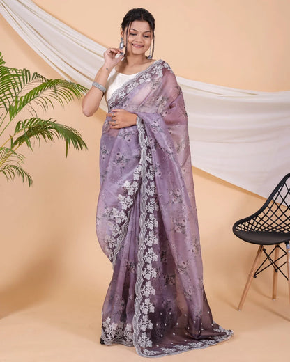 Organza Saree