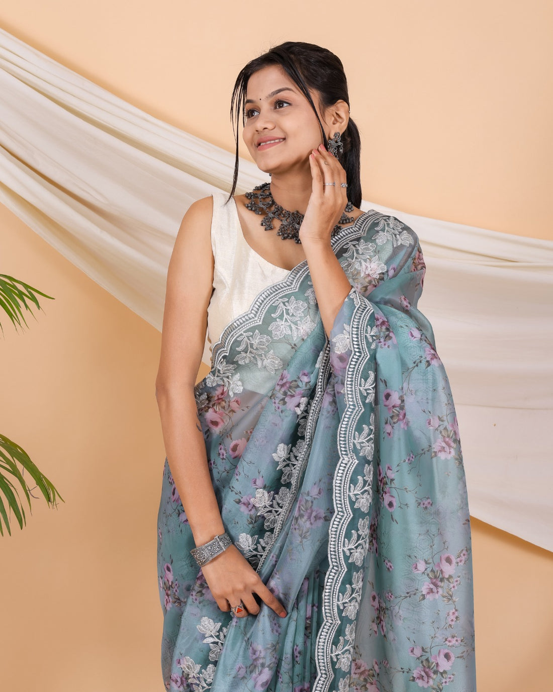 Beautiful Designer Alia Pure Soft Organza Silk Saree