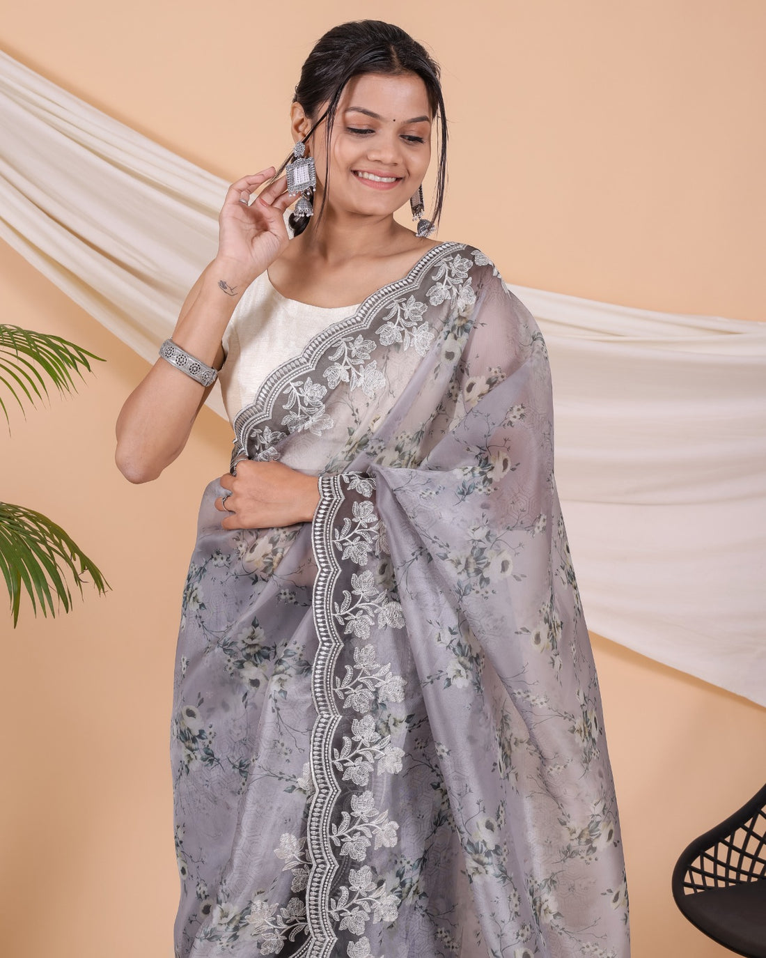 Beautiful Designer Alia Pure Soft Organza Silk Saree