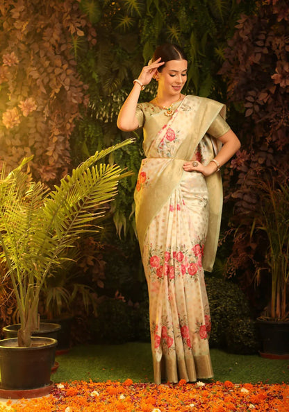 Beautiful Designer Soft Munga silk Weaving Saree