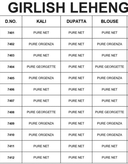 Wedding Designer Bridal Lehenga Choli 7410