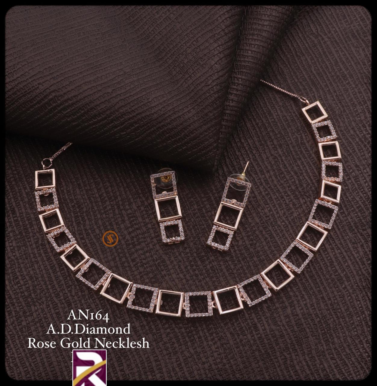 Beautiful American Diamond Necklace Set with Earrings