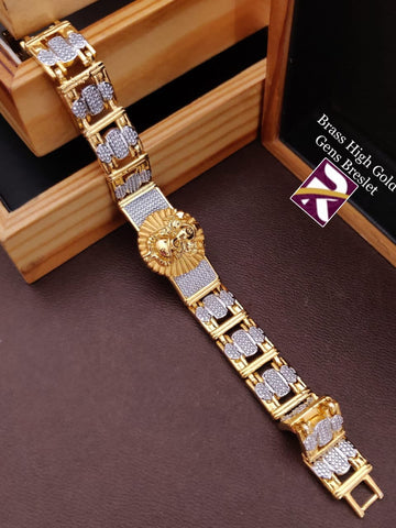 Beautiful Gold Plated Gents Fancy Bracelet