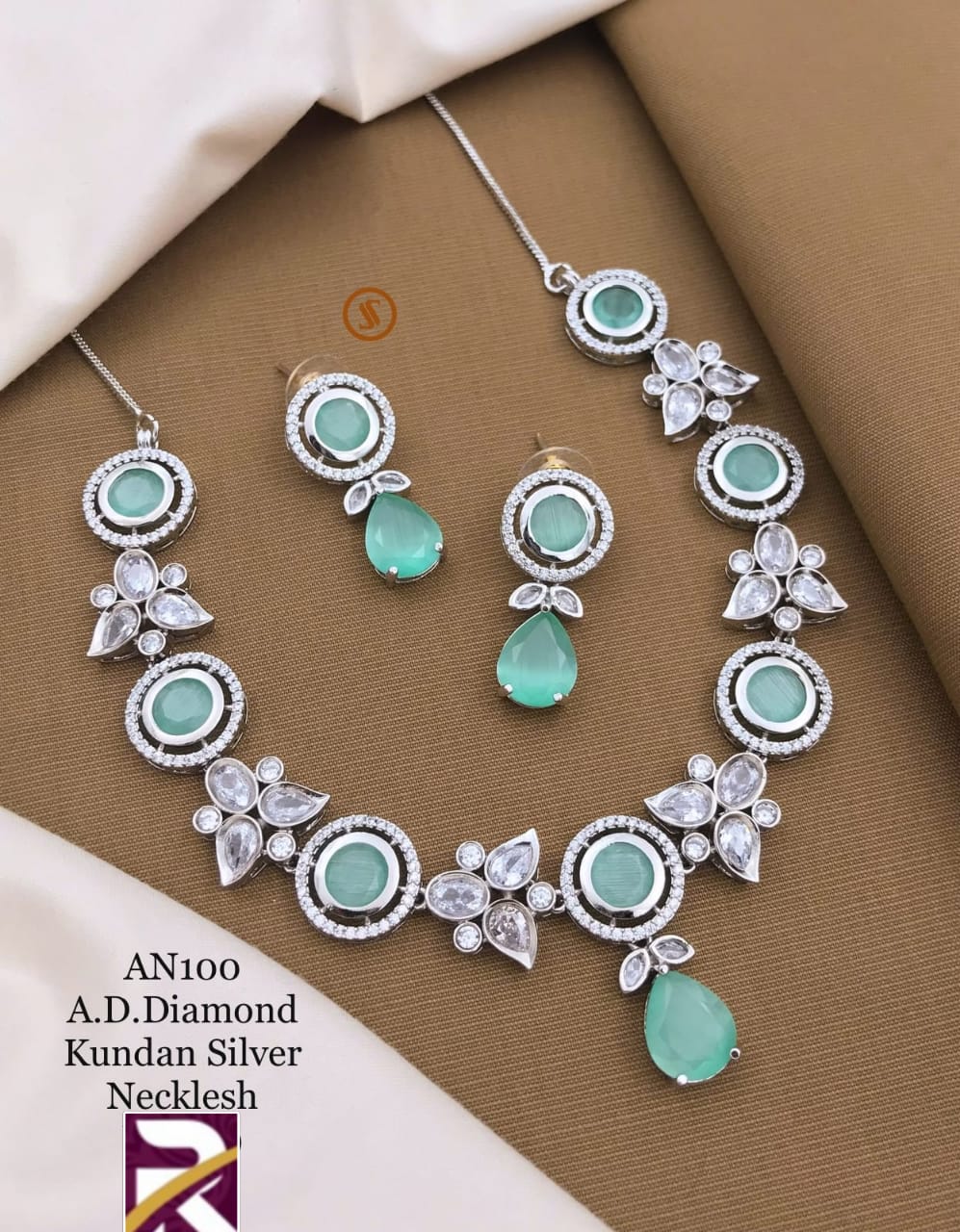 Beautiful American Diamond Stone Necklace set