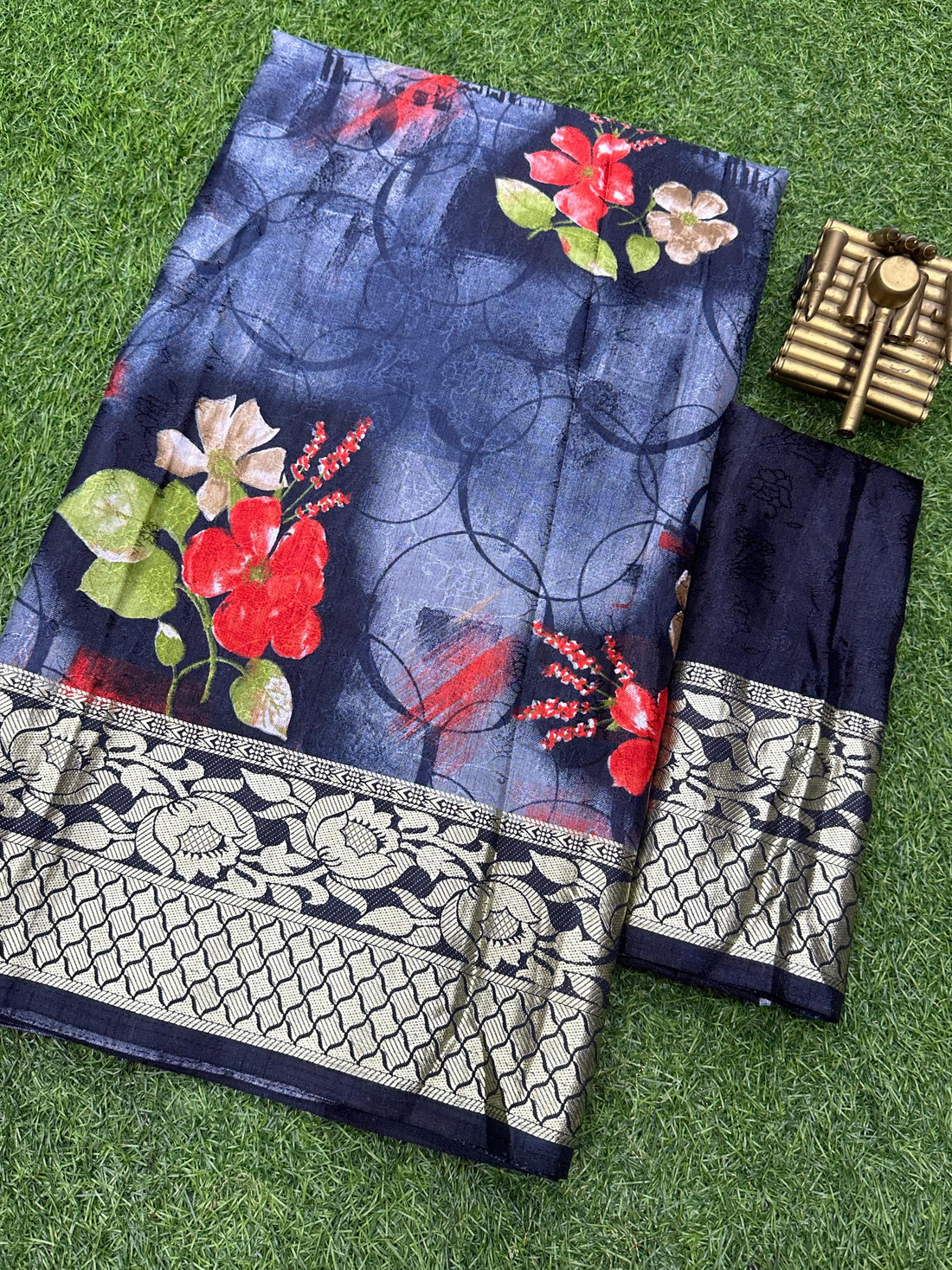 Beautiful Designer Gulabrani Printed saree