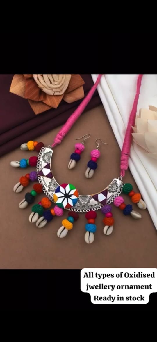 Designer Navratri Special Jewellery Set with Earrings