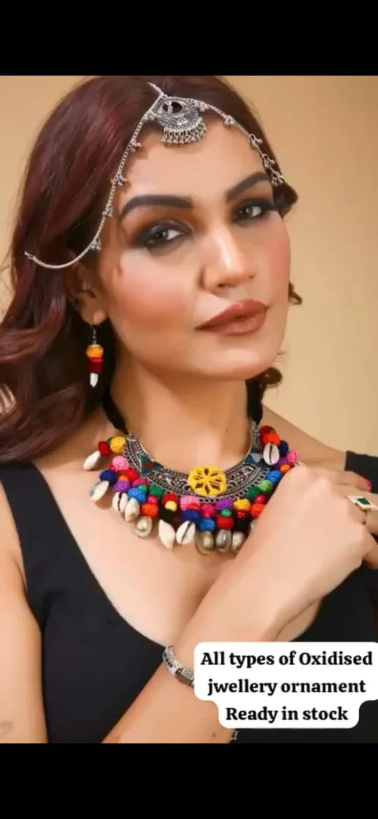 Designer Navratri Special Jewellery Set with Earrings