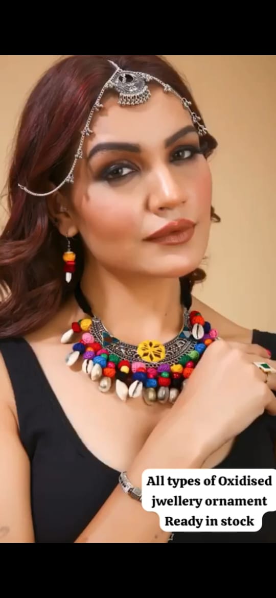 Designer Navratri Special Jewellery Set with Earrings