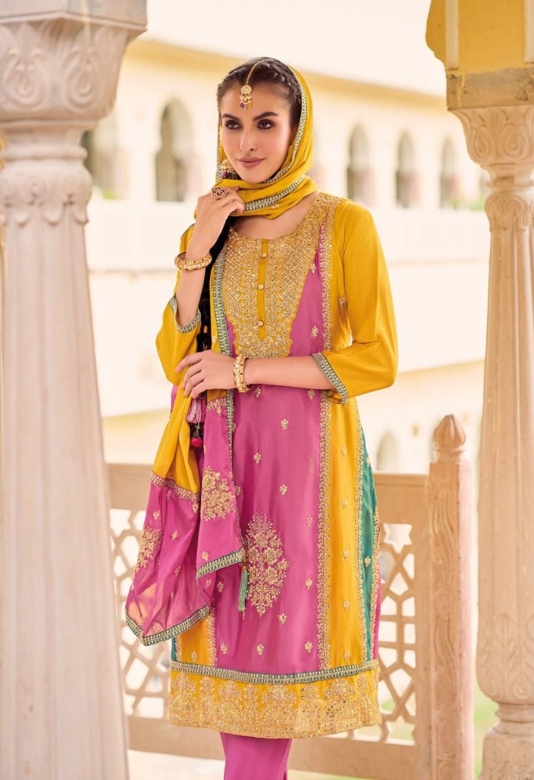 Beautiful Designer Naaz Patiya Style Chudidar Suit