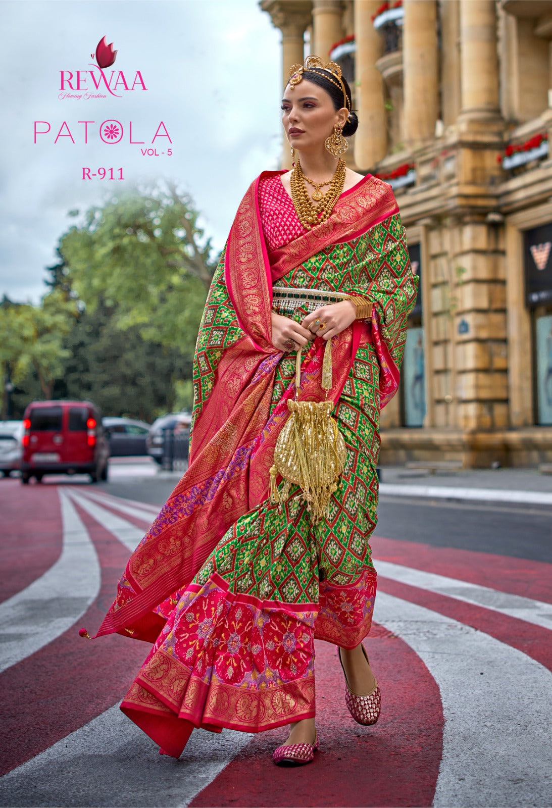 Beautiful Designer Rewaa Patola Silk Saree Vol 5