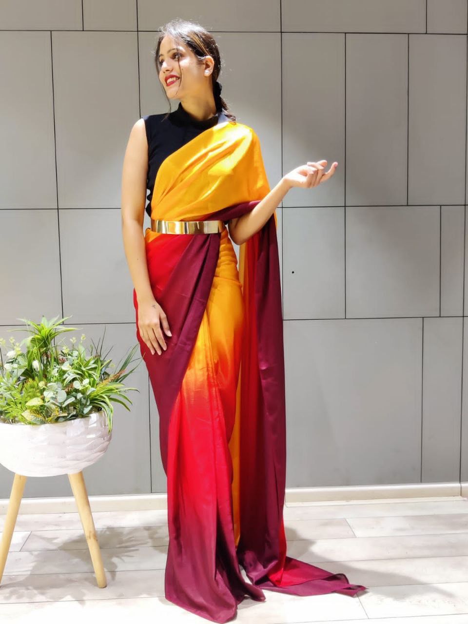 Beautiful Aliya Ready To Wear One Minute Saree