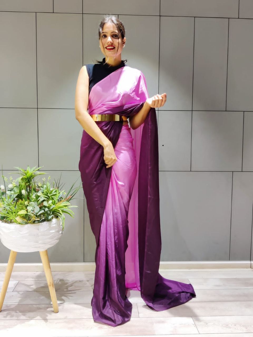 Beautiful Aliya Ready To Wear One Minute Saree