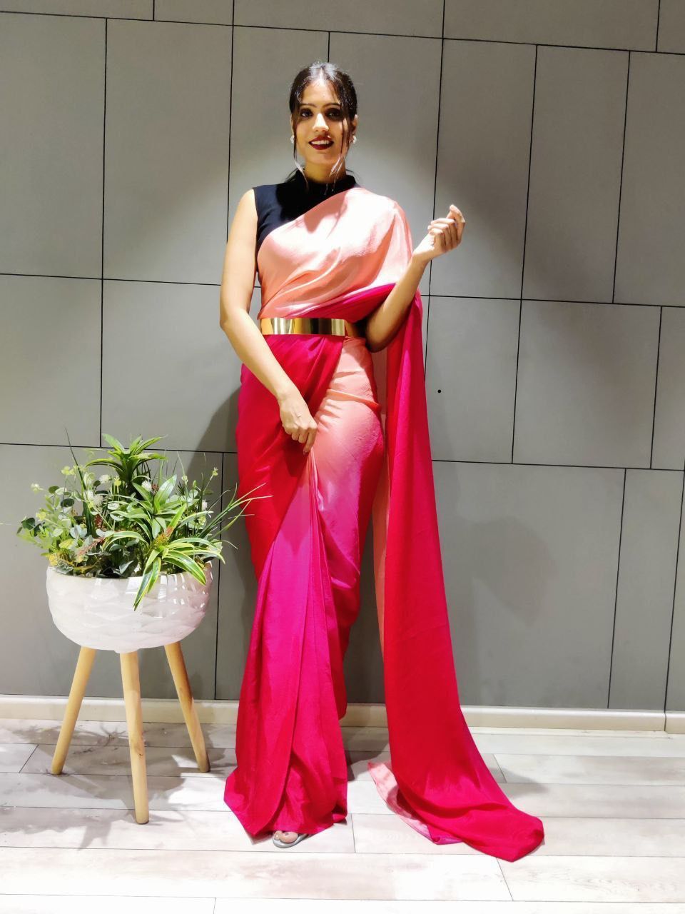 Beautiful Aliya Ready To Wear One Minute Saree
