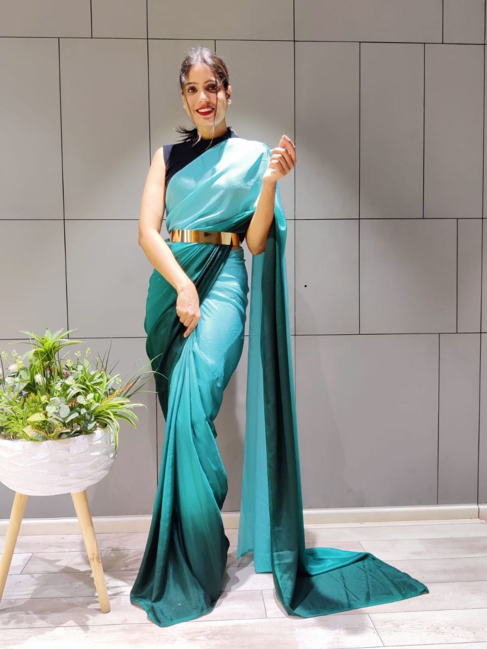 Beautiful Aliya Ready To Wear One Minute Saree