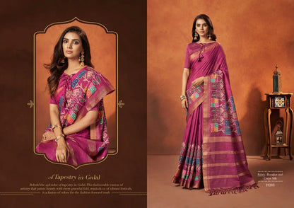 Wedding Designer Crape Mohmanthan Saachi Saree Collection 23203