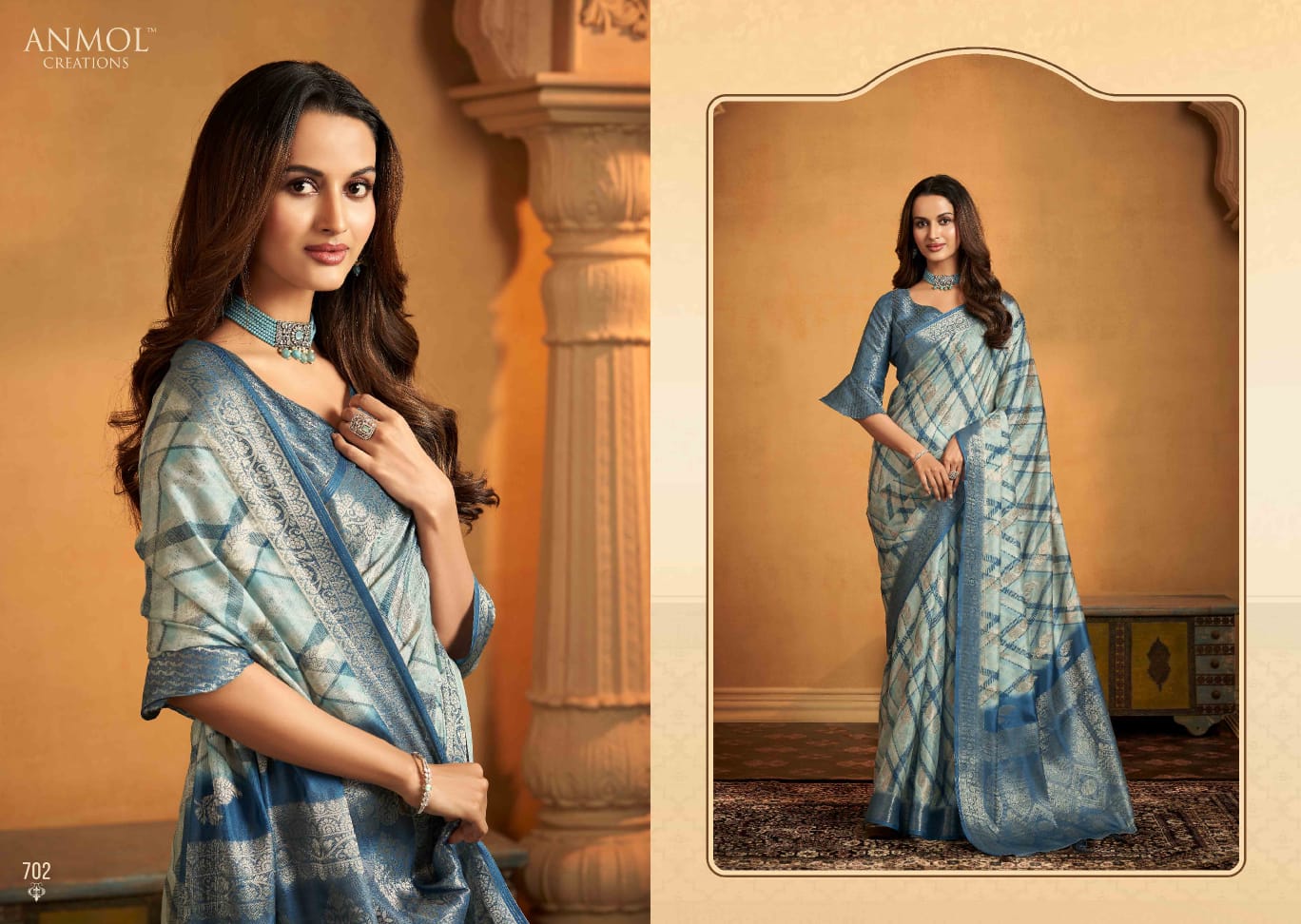 Beautiful Designer Anmol Tulip Pure Digital Print Saree
