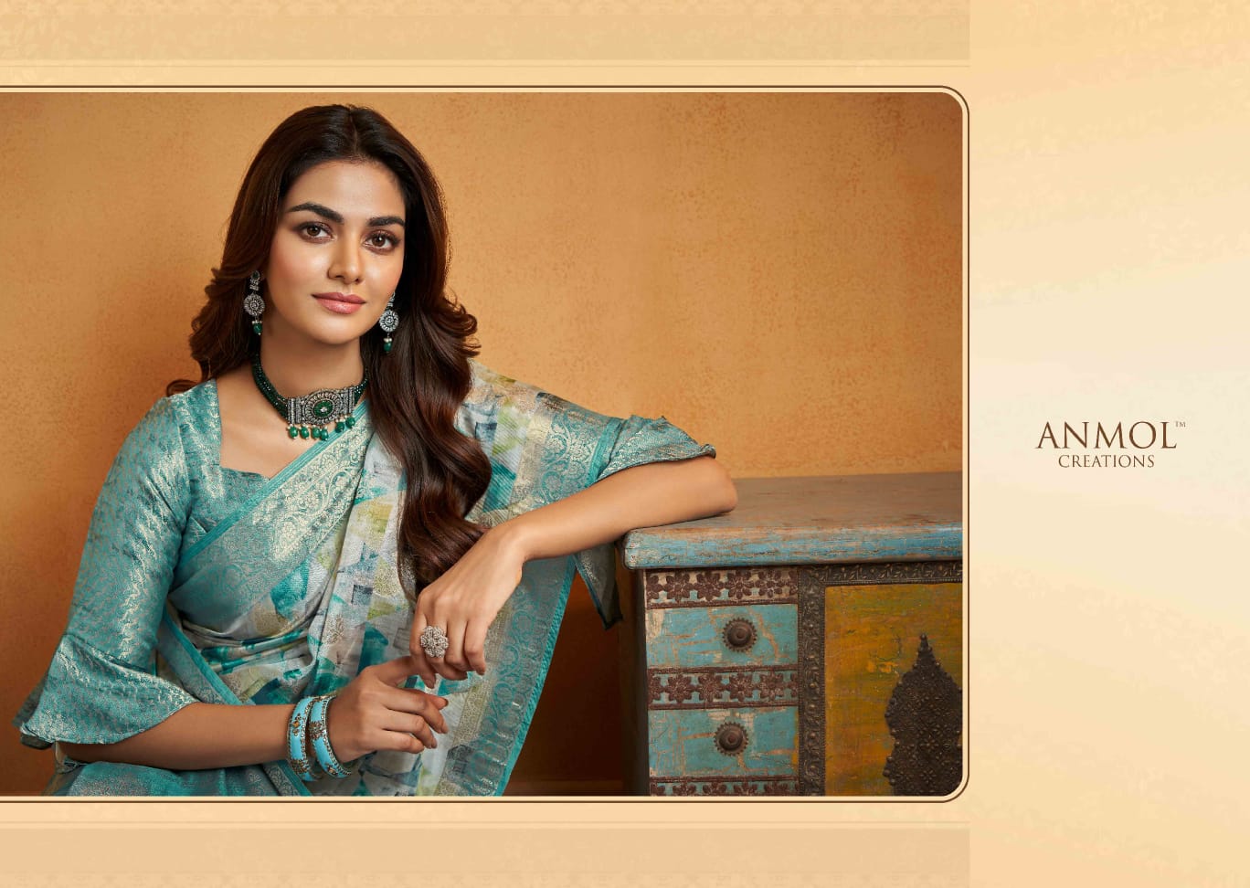 Beautiful Designer Anmol Tulip Pure Digital Print Saree