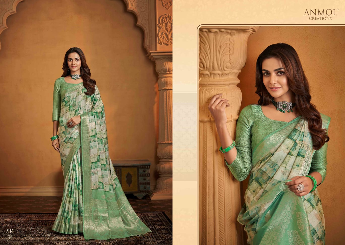 Beautiful Designer Anmol Tulip Pure Digital Print Saree