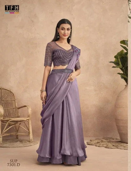 TFH SUPER STAR HIT DESIGN 7301 SERIES FANCY SAREE