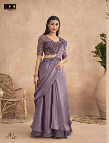 TFH SUPER STAR HIT DESIGN 7301 SERIES FANCY SAREE