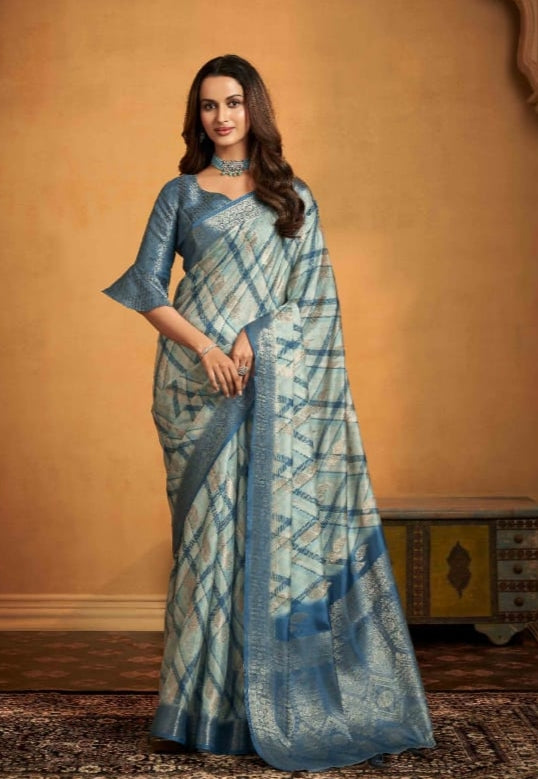Beautiful Designer Anmol Tulip Pure Digital Print Saree