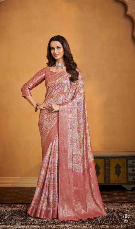 Beautiful Designer Anmol Tulip Pure Digital Print Saree