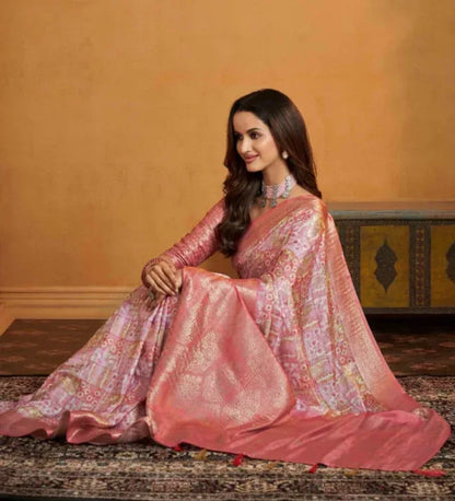 Beautiful Designer Anmol Tulip Pure Digital Print Saree