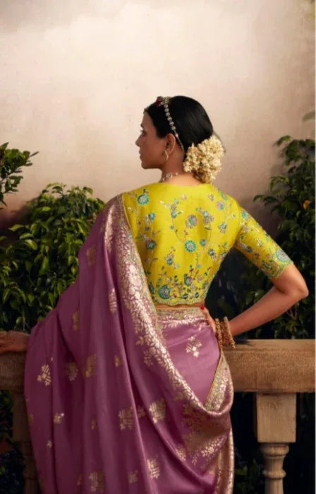 Beautiful Indian Traditional Wear Pure Viscose Dola Silk Radha Rani Kimora 238
