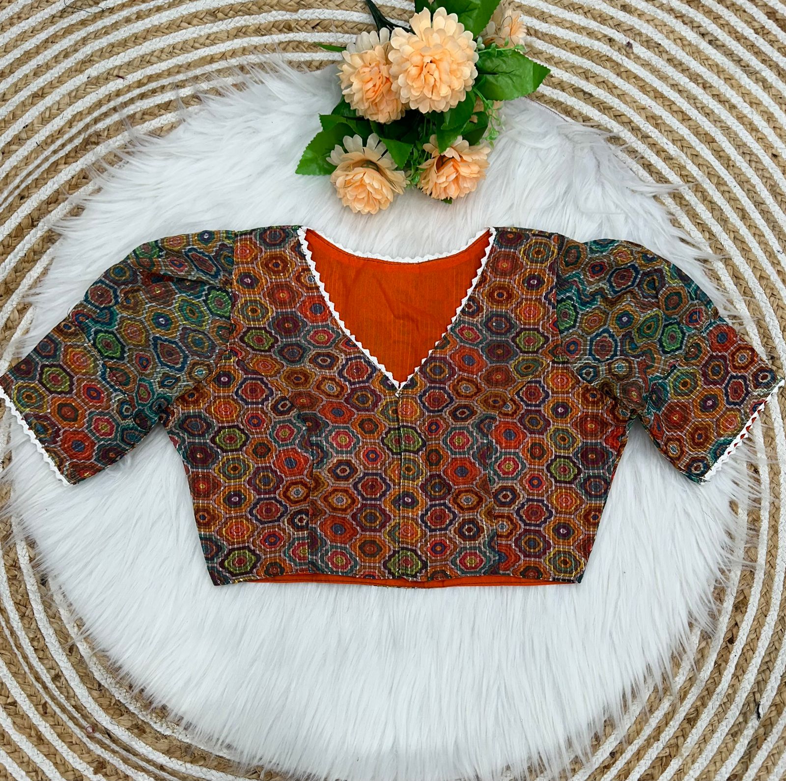 Beautiful Sabyasachi Alia Cut Boutique Pattern Blouse