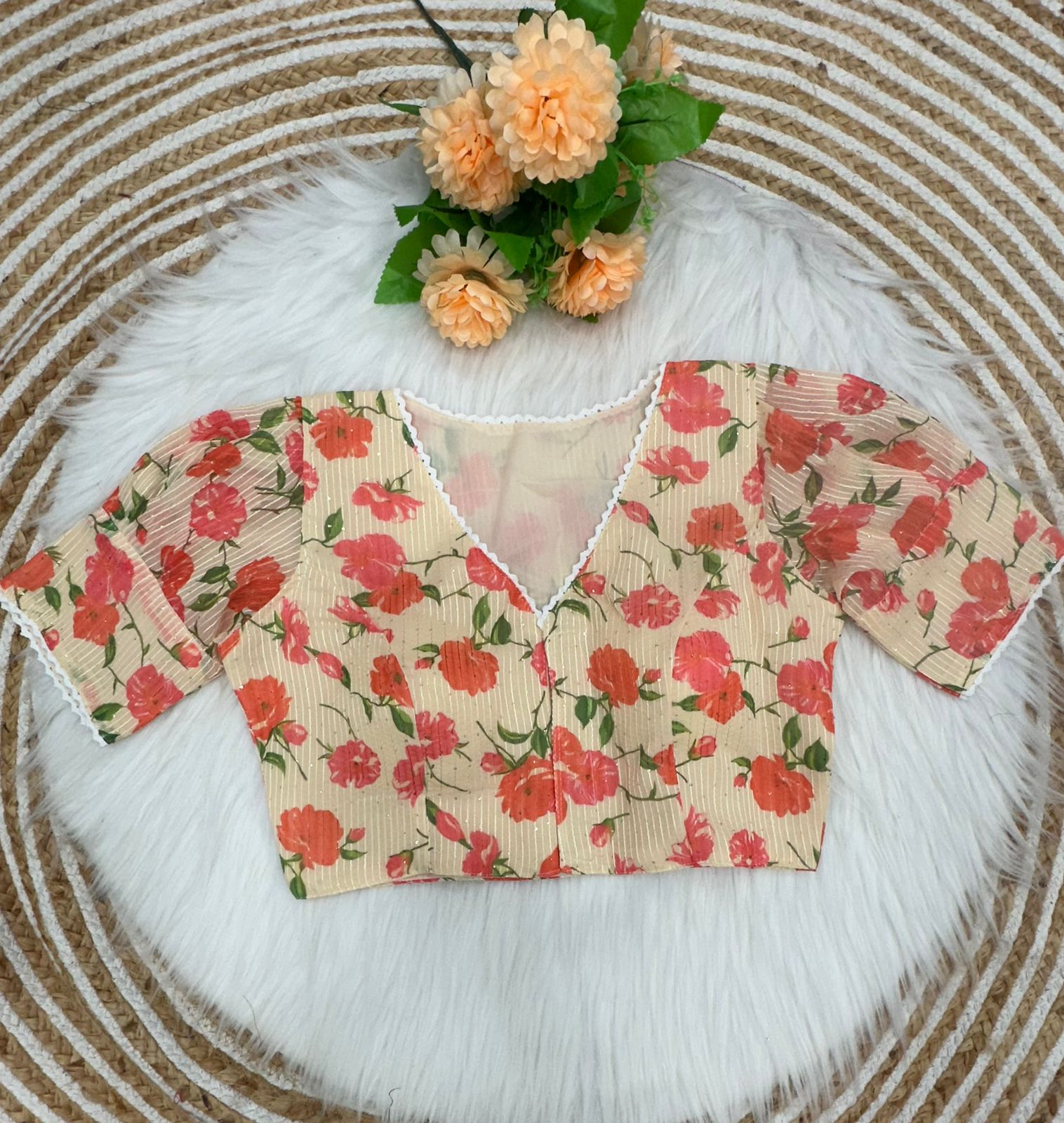 Beautiful Sabyasachi Alia Cut Boutique Pattern Blouse