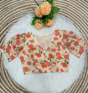Beautiful Sabyasachi Alia Cut Boutique Pattern Blouse