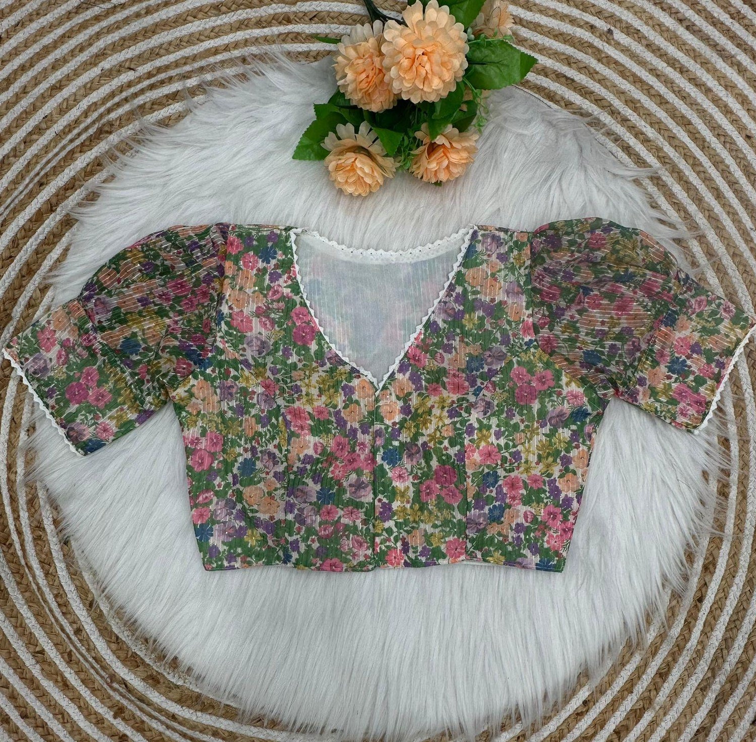 Beautiful Sabyasachi Alia Cut Boutique Pattern Blouse