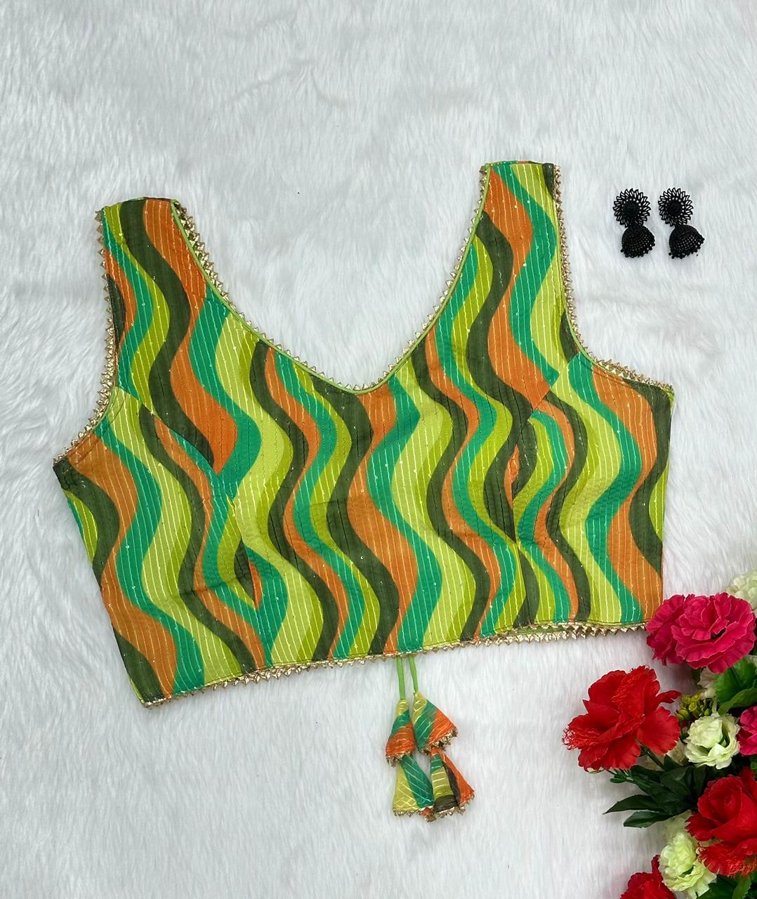 Beautiful Sabyasachi Dream Girl Boutique Pattern Blouse