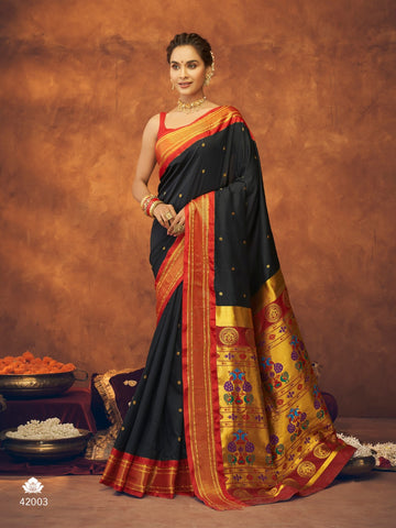Beautiful Aaruchi Pure Silk Paithani with Maharani Pallu Saree