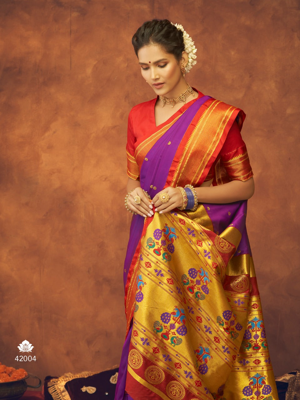 Beautiful Aaruchi Pure Silk Paithani with Maharani Pallu Saree