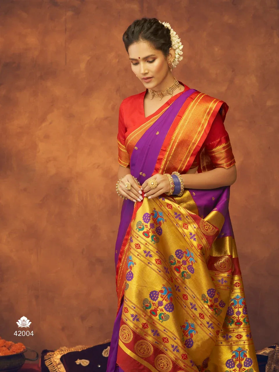 Beautiful Aaruchi Pure Silk Paithani with Maharani Pallu Saree