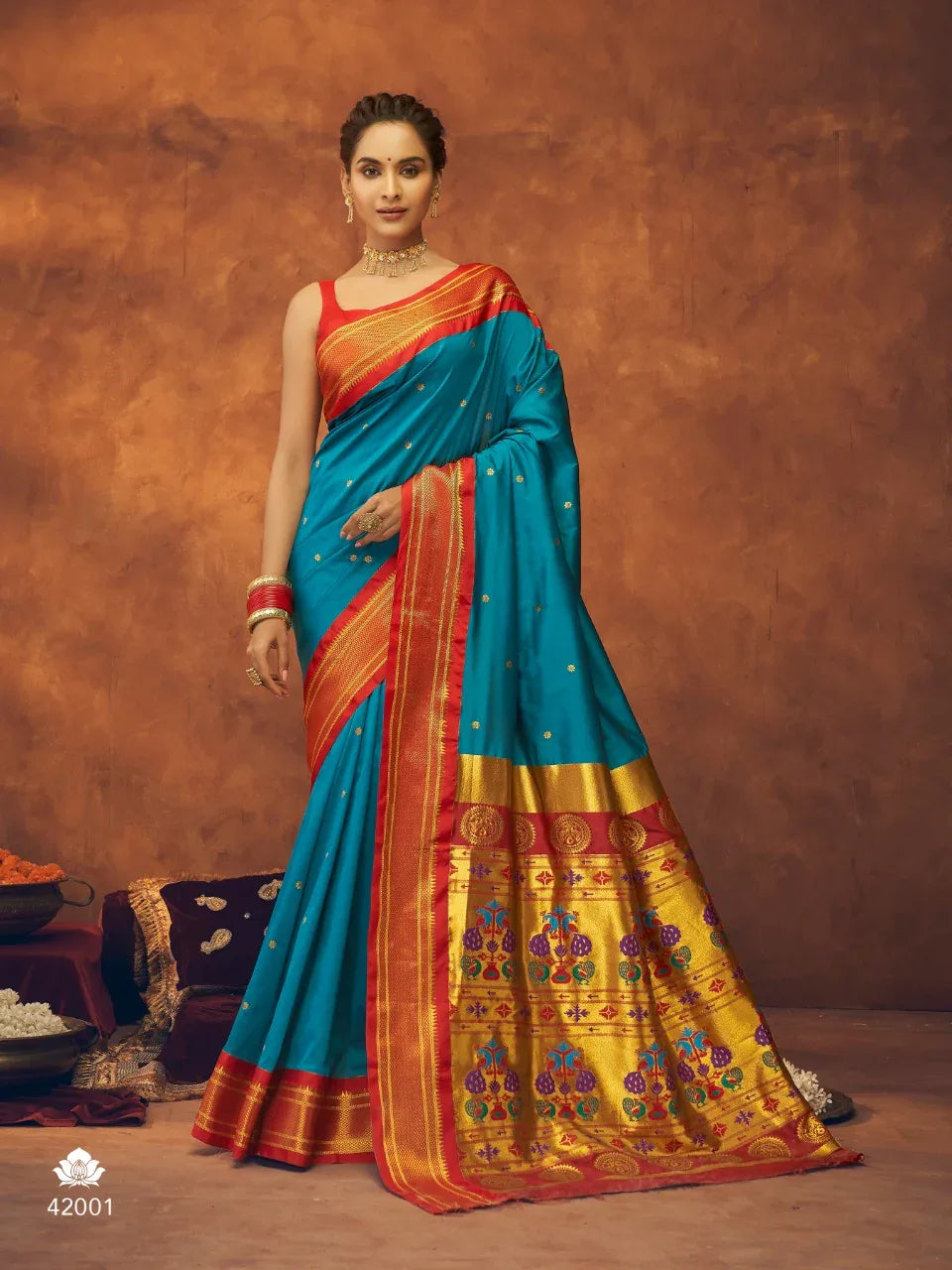 Beautiful Aaruchi Pure Silk Paithani with Maharani Pallu Saree