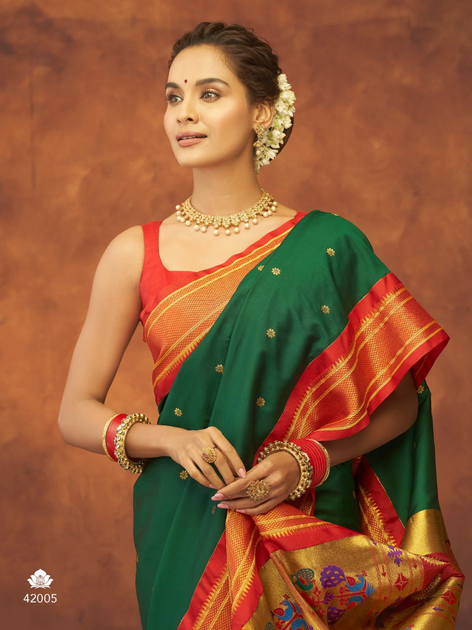 Beautiful Aaruchi Pure Silk Paithani with Maharani Pallu Saree