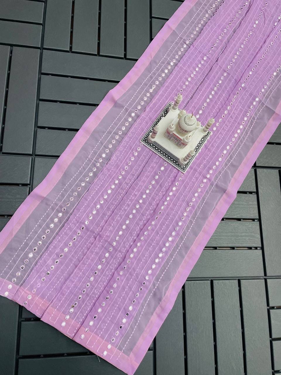 Bollywood Block Buster With Mirror Work Designer Saree