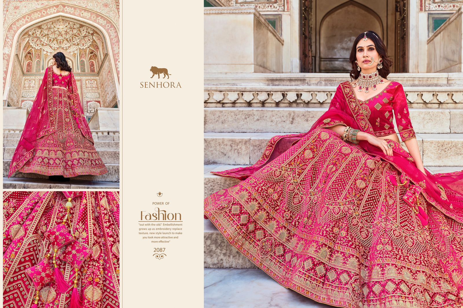 Wedding Bridal Look Heavy Velvet With Fancy Dori Work Lehenga Choli Design 2087