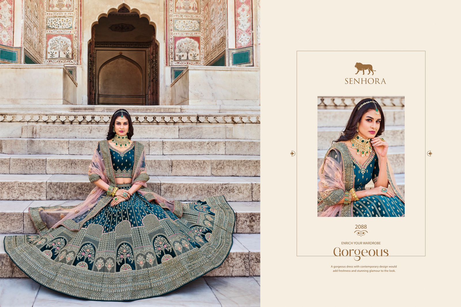 Wedding Bridal Look Heavy Velvet With Fancy Dori Work Lehenga Choli Design 2088