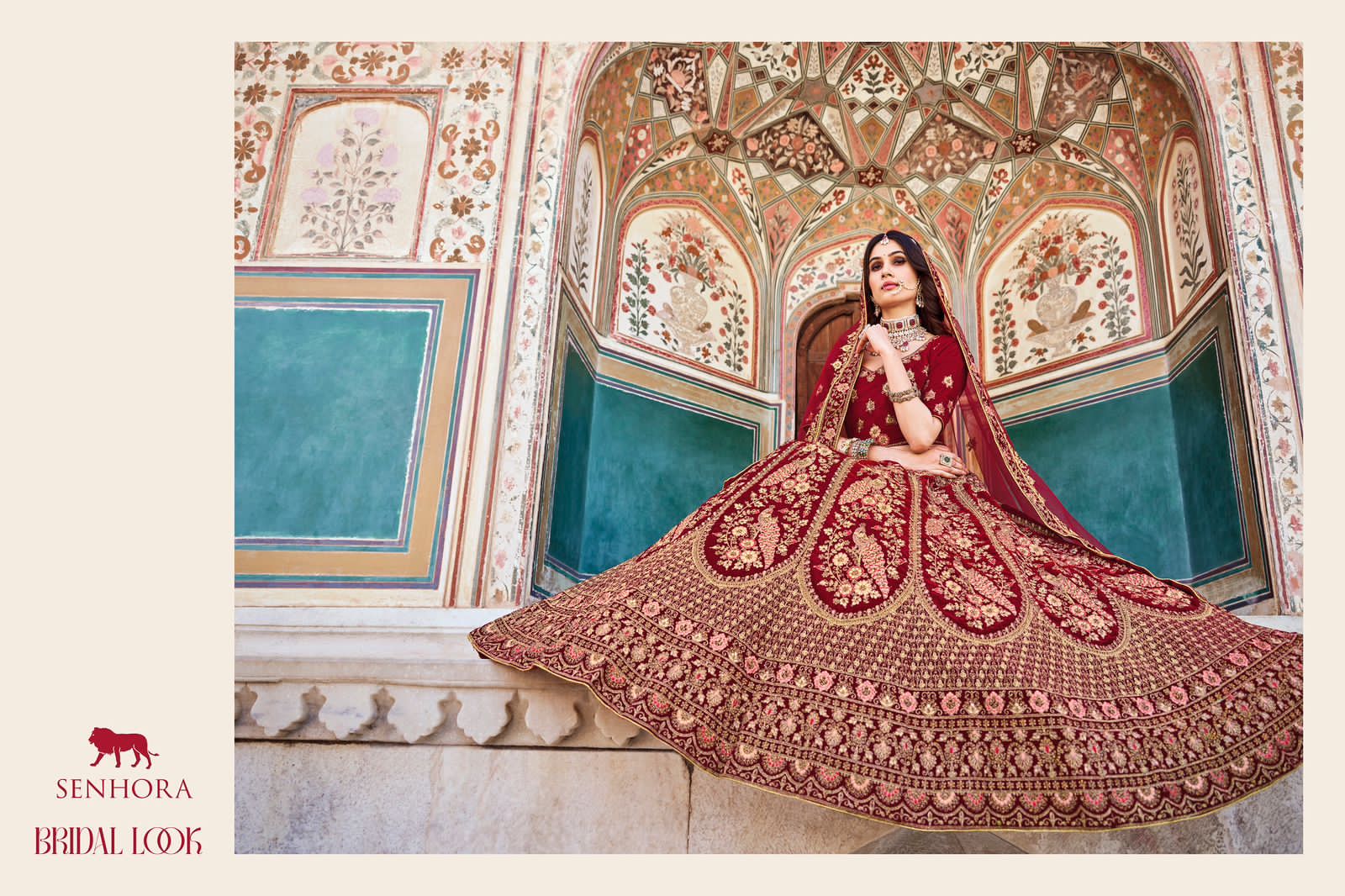Wedding Bridal Look Heavy Velvet With Fancy Dori Work Lehenga Choli Design 2090