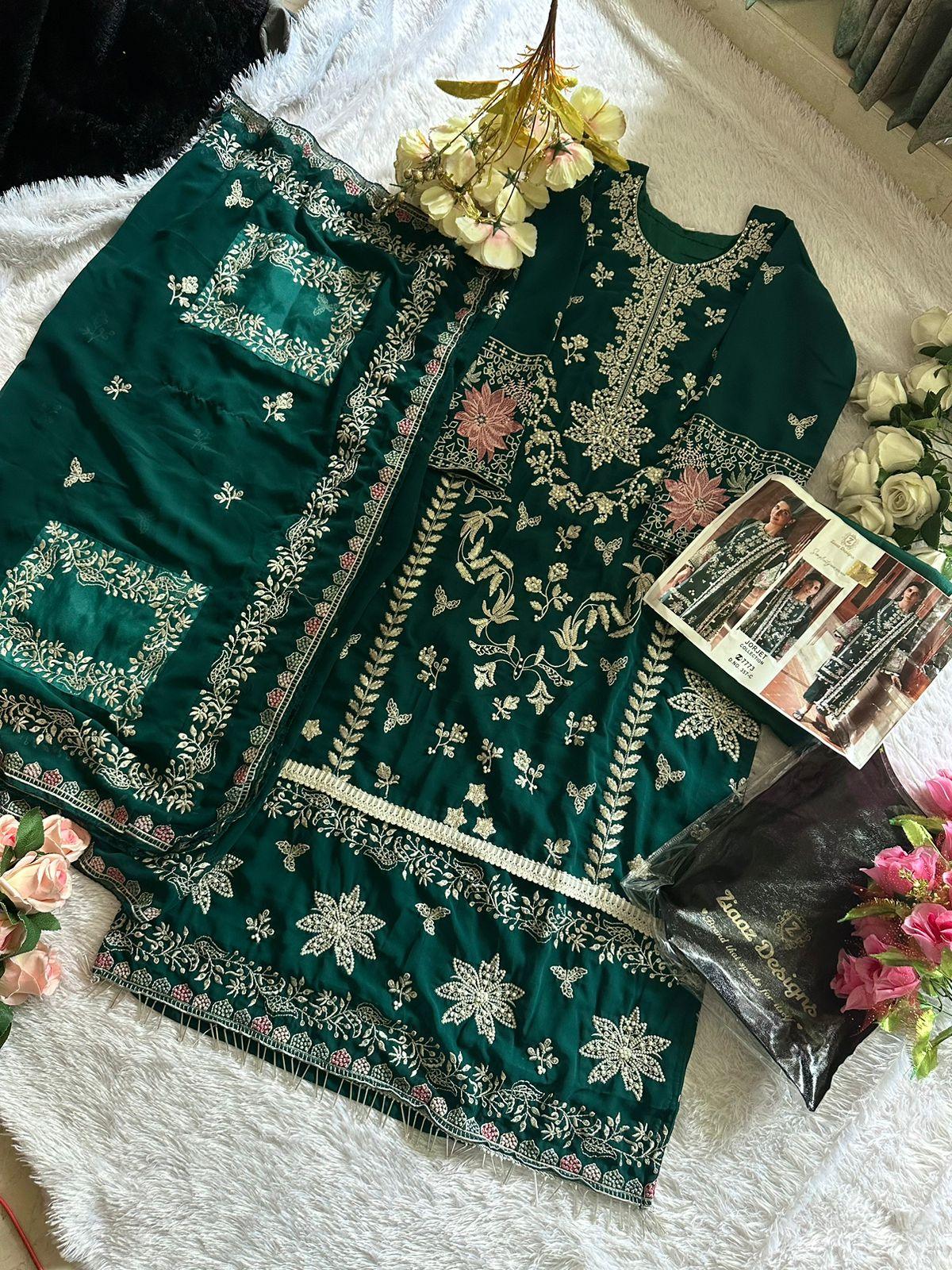 Ziaaz 357 Georgette Pakistani Salwar Kameez Collection