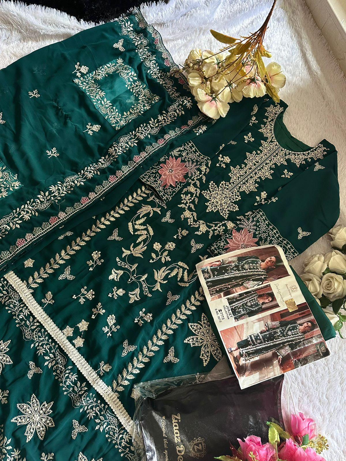 Ziaaz 357 Georgette Pakistani Salwar Kameez Collection