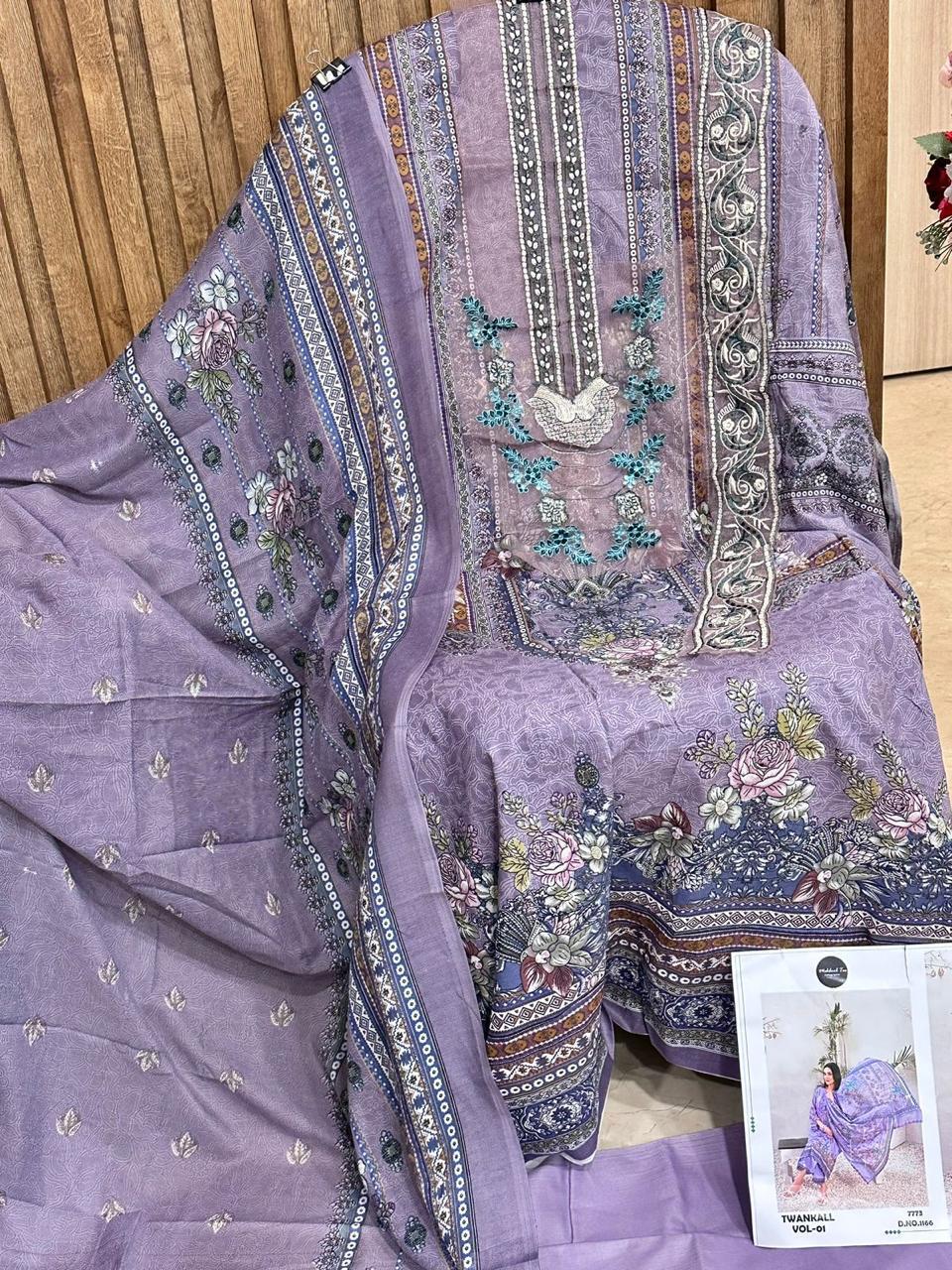 Pure Cotton Print Mehboob 1166 Salwar Suits